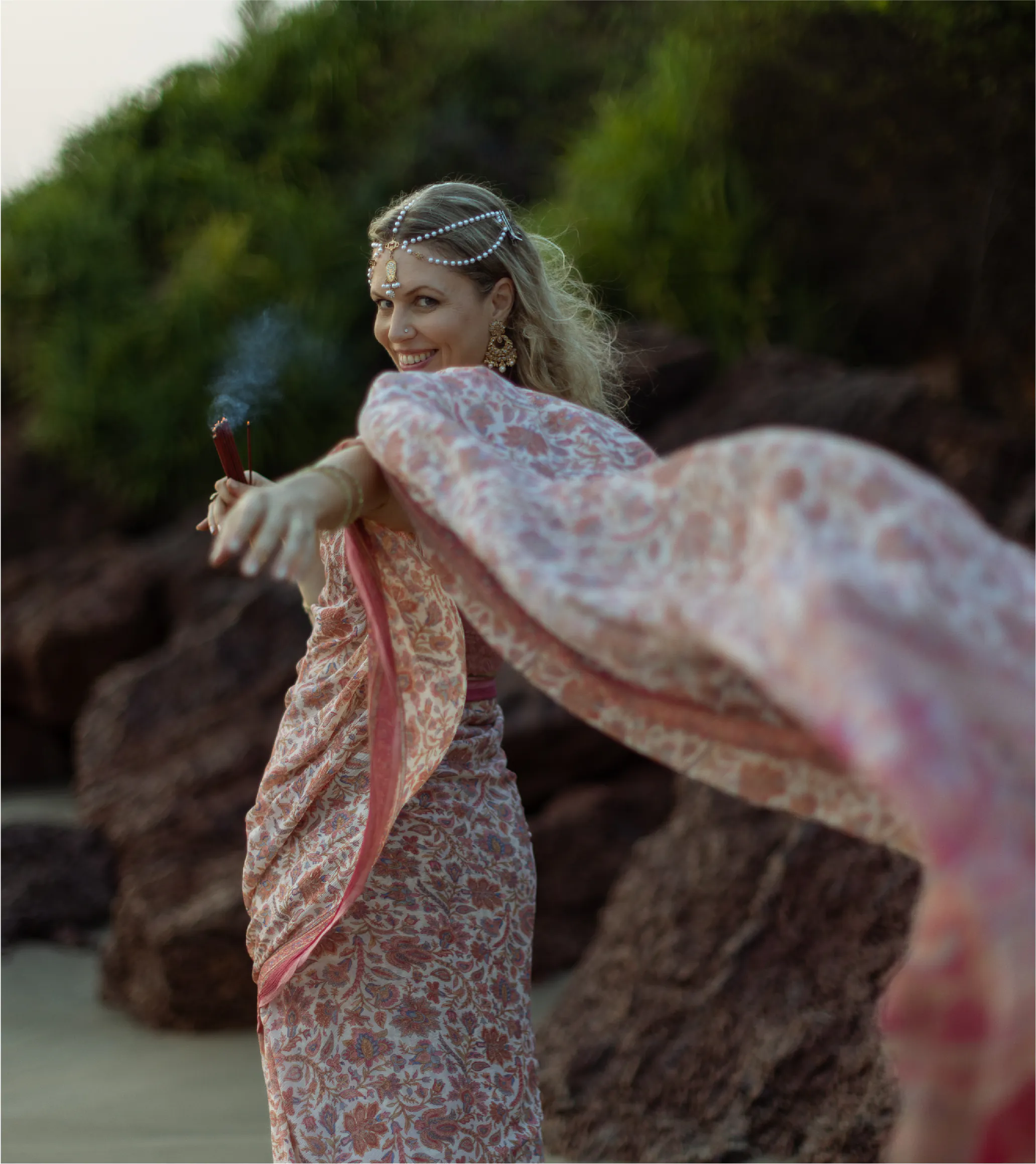 Yogini Gopika with incense