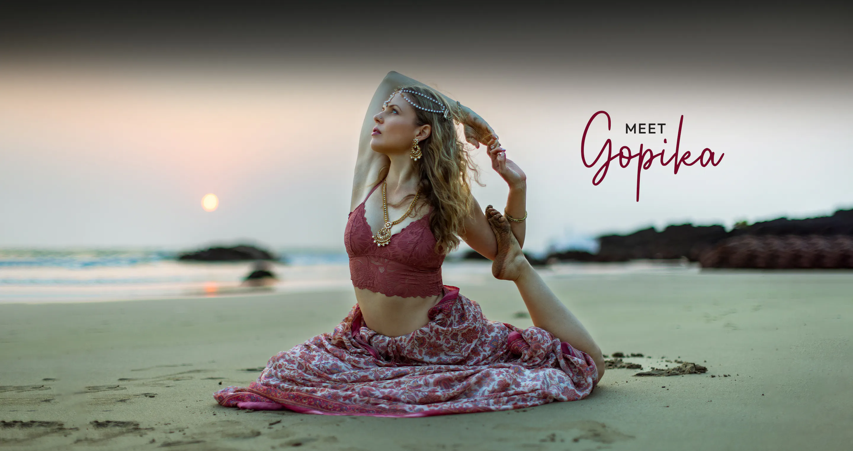 Yogini Gopika on beach